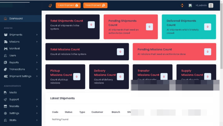 Courier and Logistics Management System (php Laravel)