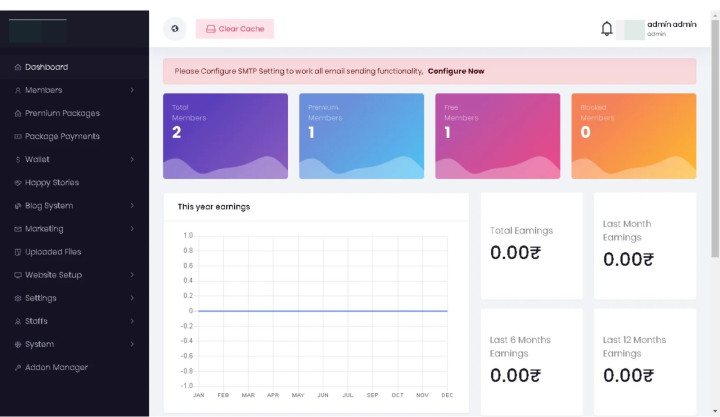 Matrimonial Web Portal + Admin Panel (Php Laravel)